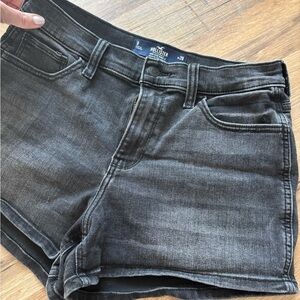 Hollister Dark Gray High-Rise Shorts